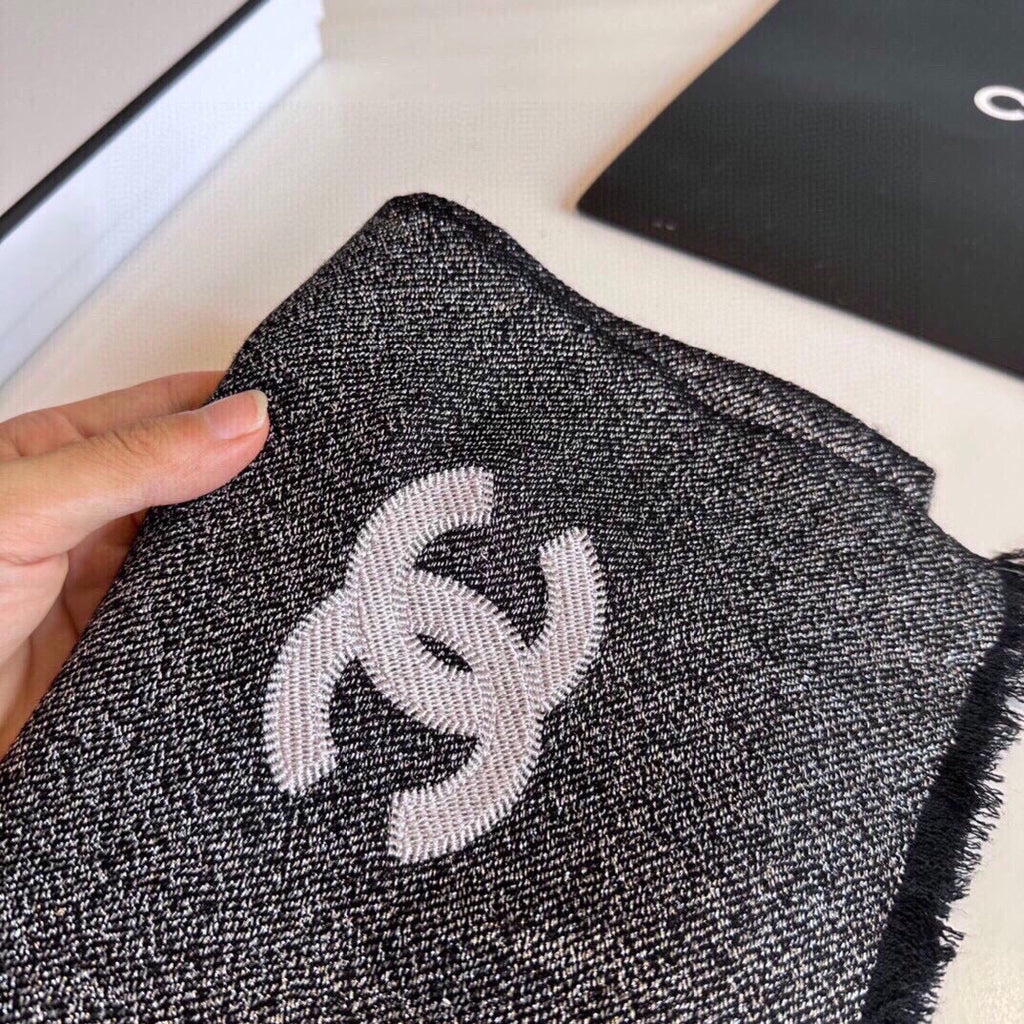 Embellished Cashmere Scarf